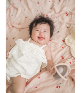 Mellow Bamboo Muslin Baby Swaddle - Strawberry Fields