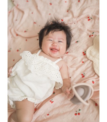 Mellow Bamboo Muslin Baby Swaddle - Strawberry Fields