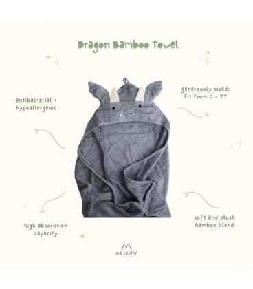 Mellow Bamboo Bath Towel - Dragon