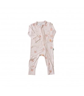 Mellow Cloud Soft Baby Sleepsuits - Bunny Airscape (0 Months)