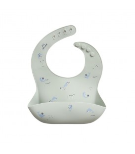Mellow Silicone Bib - Dolphins