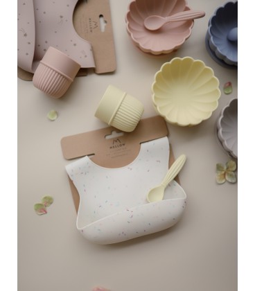 Mellow Silicone Bib - Rainbow Sprinkles