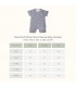 Mellow Cloud Soft Ethan Short Sleeve Baby Romper - Luna (0 Months)