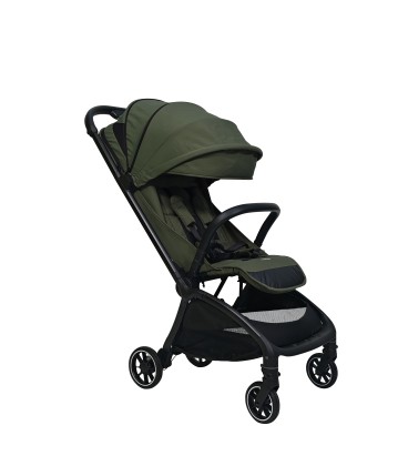 Hamilton Traveller Stroller (Black Frame) - Olive Green