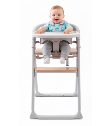 Hamilton Easylift Highchair - Natural wood