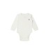 Nest Designs Organic Long Sleeve Kimono Onesie (2 Pack - 52 NB)