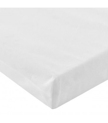 Tutti Bambini Kuba Cotbed With Tutti Bambini Foam Mattress - Pickled Oak-Sage Weave