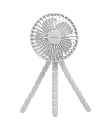 Hamilton Tripod Rotary Fan – White