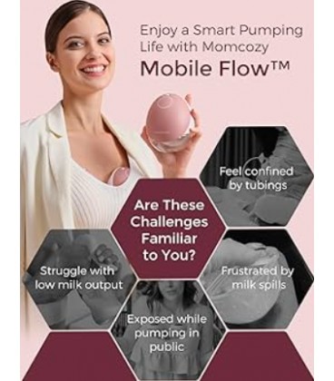 Momcozy M9 Mobile Flow™ Hands-Free Wearable Breast Pump