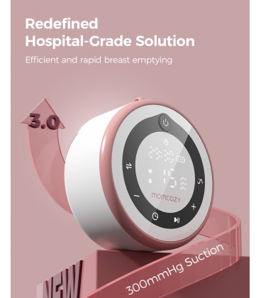 Momcozy V1 Pro Hospital-Grade, Hands-Free & Portable Wearable Pump, Double