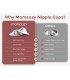 Momcozy Original 999 Silver Nipple Shields, 2pcs - 45mm