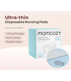 Momcozy Ultra-Thin Disposable Nursing Pads, 60pcs/pack 0.06 inch