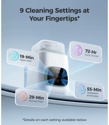 Momcozy KleanPal Pro Baby Bottle Washer, Sterilizer & Dryer