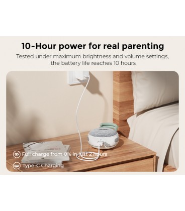 Momcozy Portable Sound Machine with Night Light + Bluetooth Function