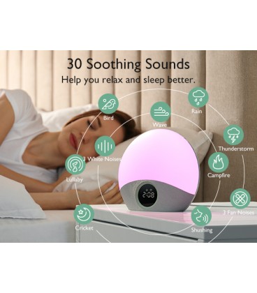 Momcozy Portable Baby Sound Machine with Night Light - Long Battery Life