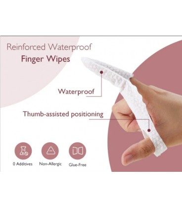 Momcozy Finger Cover Shields: Finger Wipes (30 pcs)
