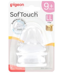 Pigeon SofTouch™ Nipple (LL) - 2pcs