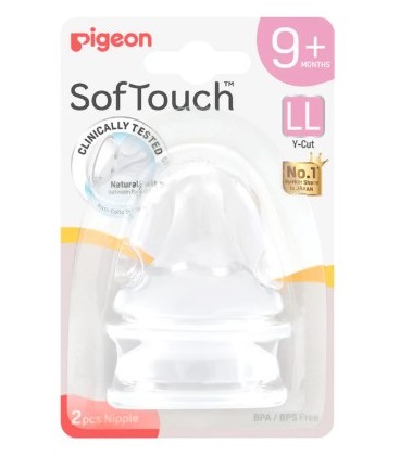 Pigeon SofTouch™ Nipple (LL) - 2pcs