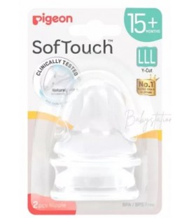 Pigeon SofTouch™ Nipple (LLL) - 2pcs
