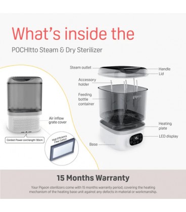 Pigeon POCHItto Steam and Dry Sterilizer