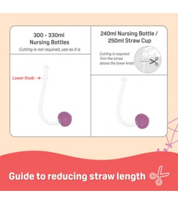 Pigeon StarTouch™ Adaptor & Straw Set (Assorted Colours)