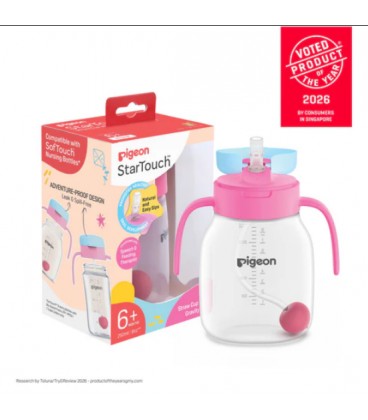 Pigeon StarTouch™ Straw Cup with Gravity Ball 250ml (Assorted Colours)