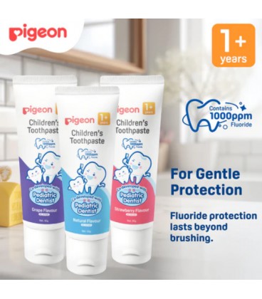 Pigeon Children's Toothpaste - For 1+ Years (Assorted Flavours)