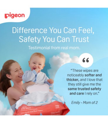 Pigeon Aqua Baby Wipes (20 Wipes) 3in1 Refill