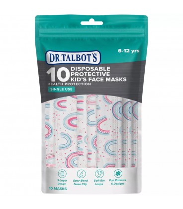 Dr Talbots Kids Face Mask By Nuby(10 pcs) - Rainbow