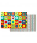 Skip Hop Doubleplay Reversible Playmat - Zoo and Multi Dots