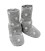 Baa Baa Sheepz Bamboo Booties 0-6m (Grey Polka Dots)
