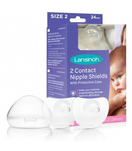 Lansinoh Contact Nipple Shield With Case (2X24mm)