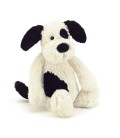 Jellycat Bashful Black & White Cream Puppy (Medium)