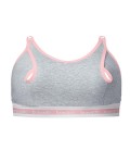 Bravado Clip and Pump Hands Free Bra - Dove Heather with Dusted Peony (S) (Sustainable)