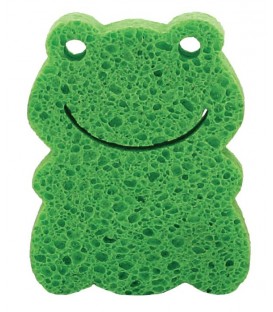 NUK Green Frog bathtime sponge