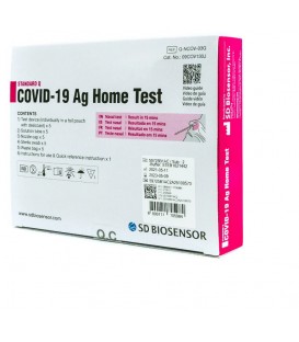 Standard Q Covid-19 AG Home Test Antigen Rapid Self Test (ART) Kit 5s (Expiry: July 2023)