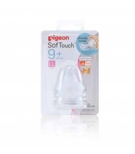 Pigeon Softouch PERISTALTIC PLUS Nipple Blister Pack 2pcs  (LL)
