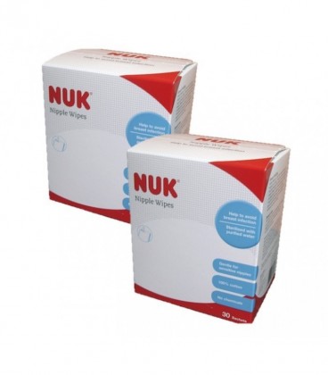 Nuk - Twin Pack Nipple Wipes 30s