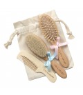Lollababy - Natural Hairbrush and Comb Set