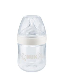 NUK Nature Sense PP Bottle with Silicone Teat 0-6M 150ml (White)