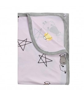 Baa Baa Sheepz Single Layer Blanket Big Star & Sheepz (Pink) (36M)