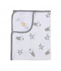 Baa Baa Sheepz Single Layer Blanket Big Star & Sheepz (White) (36M)