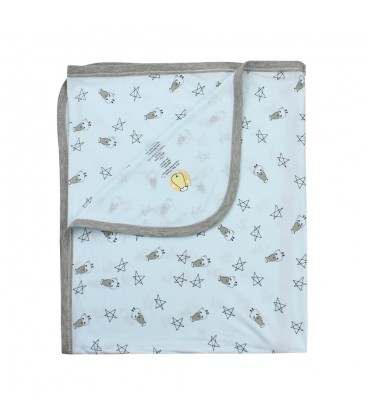 Baa Baa Sheepz Single Layer Blanket Small Star & Sheepz (Blue) (36M)