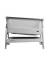 Tutti Bambini Cozee Air Bedside Crib With Rocking Feet - Space Grey/Silver