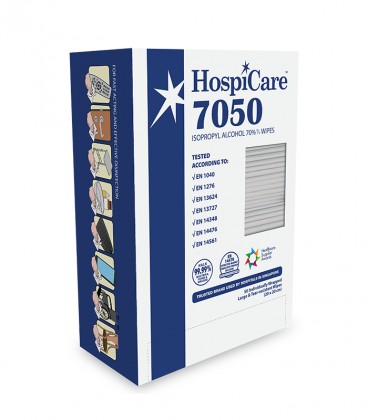 Zappy-HospiCare 70% Alcohol Wipes (50 sheets individually wrapped)