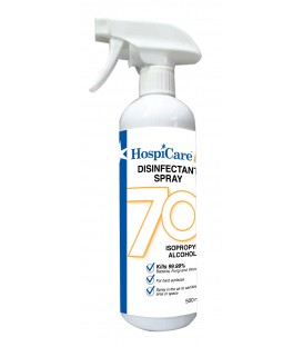 Zappy-HospiCare 70% Isopropyl Alcohol Disinfectant Spray (500ml)