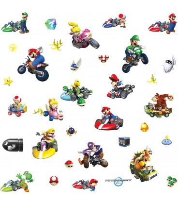 Roommates Nintendo Mario Kart Peel And Stick Wall Decals