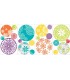RoomMates Multi Colored Patterned Polka Dots Wall Decal Modern Stickers