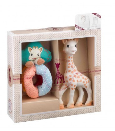 Sophie the giraffe Sophiesticated Set - Sophie + Fabric Rattle