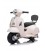Vespa GTS Mini Electric Ride-On Kids Scooter - Cream White